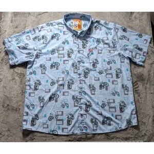 Dixxon Flannel Co Cruisin Short Sleeve Button Up Shirt Men's Size 5XL